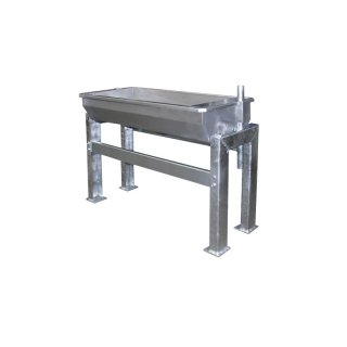 Kipptränke Edelstahl 150 cm mit Bodenmontage
