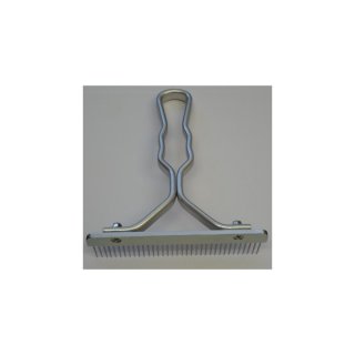 Metallstriegel Alu neues Modell 15 cm