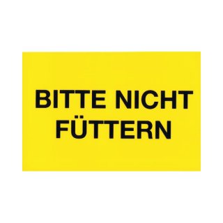 Warntafel Bitte nicht füttern
