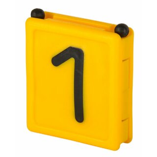 Halsbandnummer Duo "1"  (6 Stück)