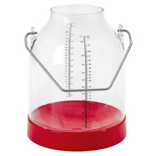 Melkeimer PVC  roter Boden, für Absauganlagen