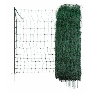 Geflügelnetz DZ 112 cm/50 m grün elektrifizierbar