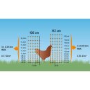 Geflügelnetz DZ 106 cm/50 m grün nicht elektrifizierbar